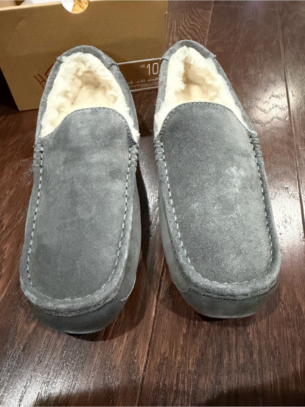 Koolaburra by UGG Tipton Slipper Stone Grey 1105893-STNG Men 10 NEW